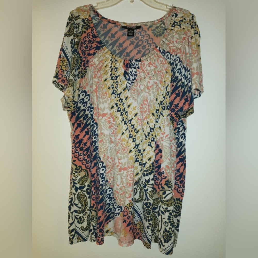 Style & co. Print Blouse 2x